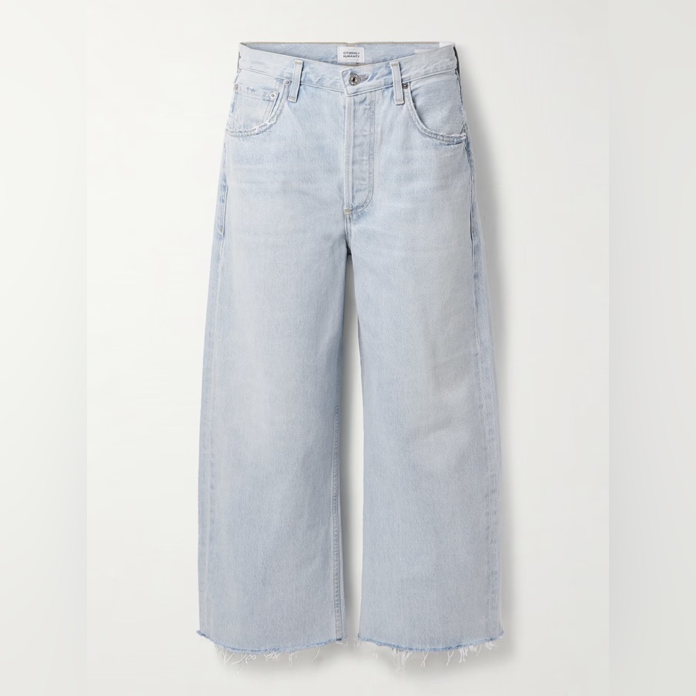 NWT Citizens Of Humanity Ayla Raw Hem Crop In Sailor